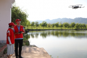 江西峡江：无人机筑牢防溺水安全网