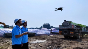 嘉兴市交通质安中心首次应用无人机开展质量安全检查