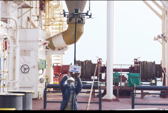 董家口海事局积极探索"5G＋无人机"云登轮监督检查实践应用