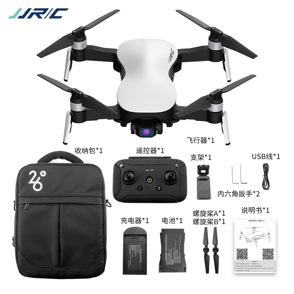 JJRC X12无刷4K遥控四轴飞行器高清图传三轴云台GPS光流无人机_无人机网（www.youuav.com)