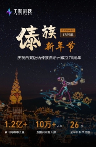 西双版纳泼水节！比放假更令人惊喜的是这场无人机表演！