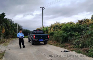 无人机巡视 执法蓝联动守护 绿色三亚