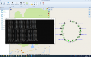 SDR电台宽带自组网多跳测试