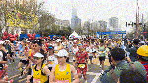 樱花季，越江湖！普宙科技守护“汉马”最美赛道