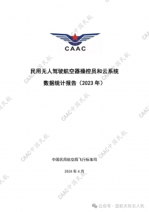 民用无人驾驶航空器操控员和云系统数据统计报告（2023 年）