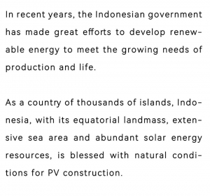 中国新能源运维技术出海 | 星逻驭光落地印尼某海上光伏项目