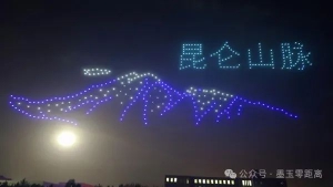 【铸牢中华民族共同体意识】墨玉县：大型无人机编队灯光秀上演科技盛宴