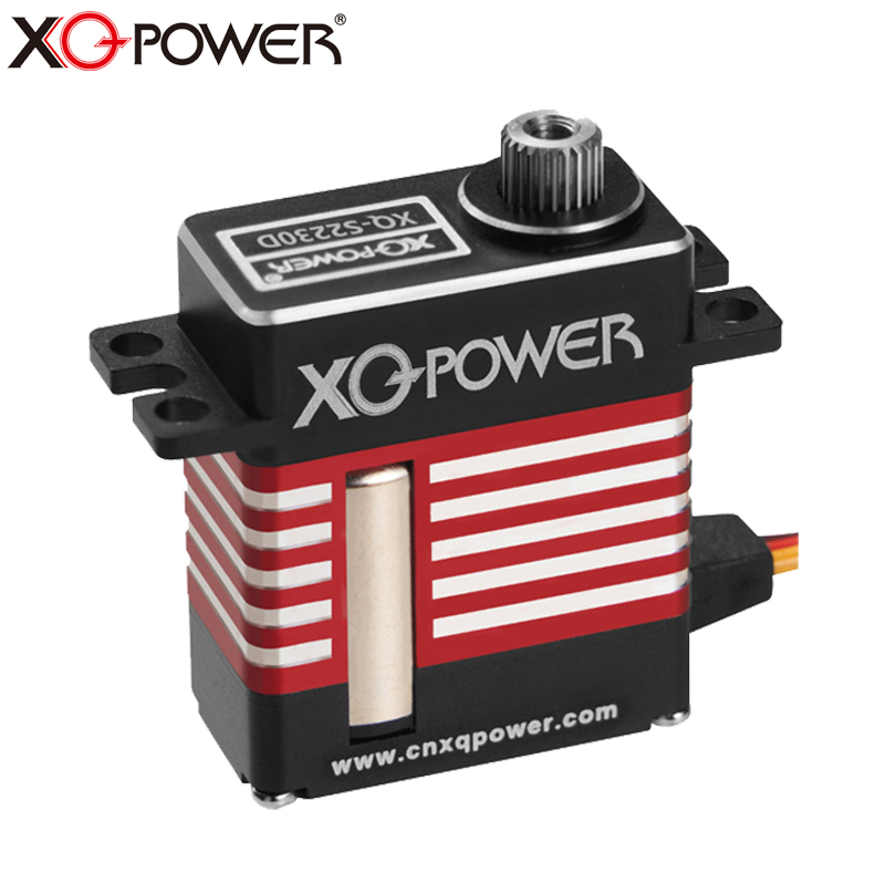 XQ-POWER窄边数码舵机32KG扭力钢齿防水金属机身 固定翼无人机 航空模型机翼舵机