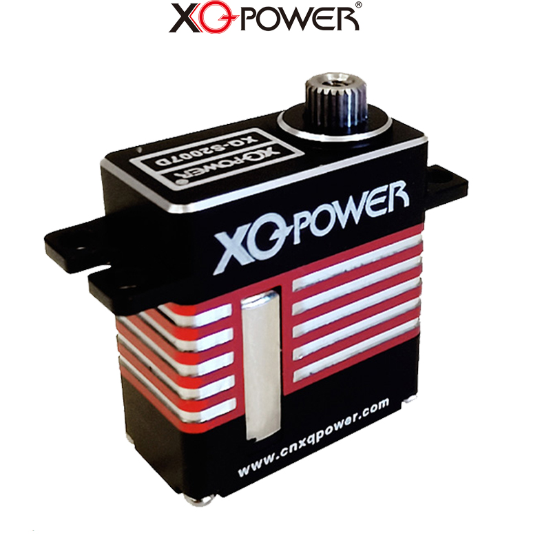 XQ-POWER扁舵机7KG 8.4V钢齿轮全铝机身 固定翼无人机 遥控直升机 航模机翼舵机