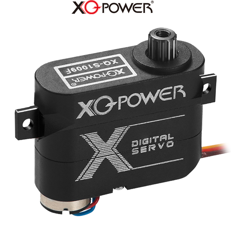 XQ-POWER迷你舵机3KG 7.4V金属轮全铝机身航模机翼舵机