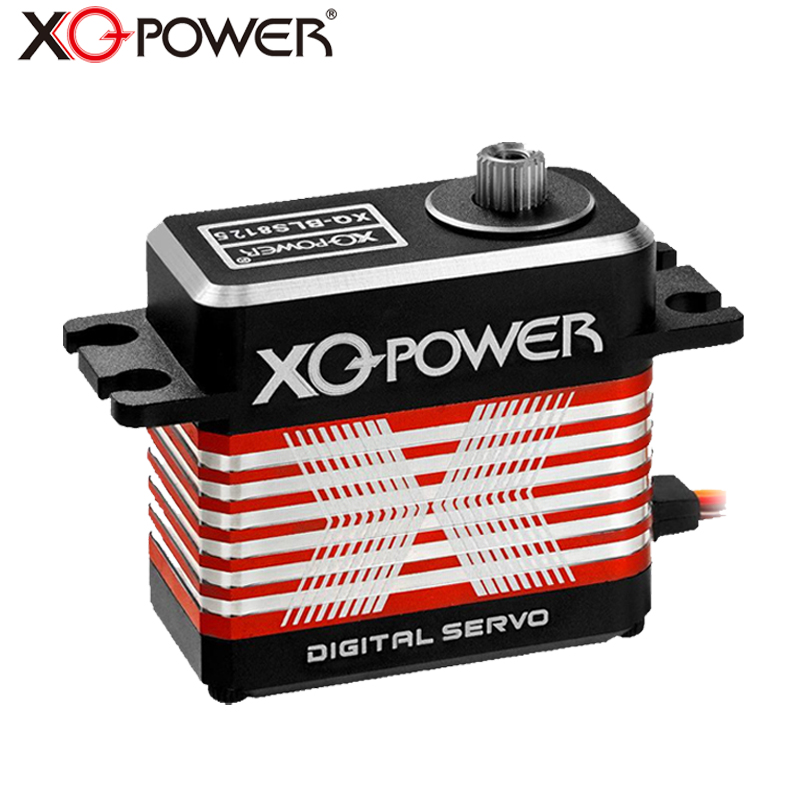 XQ-POWER 25KG 无刷舵机25T钢齿CNC全铝机身高性能 固定翼无人机 大型航模舵机