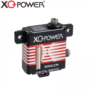 XQ-POWER扁舵机32KG扭力CNC全铝外壳钢齿轮空心杯 无人机 航模舵机