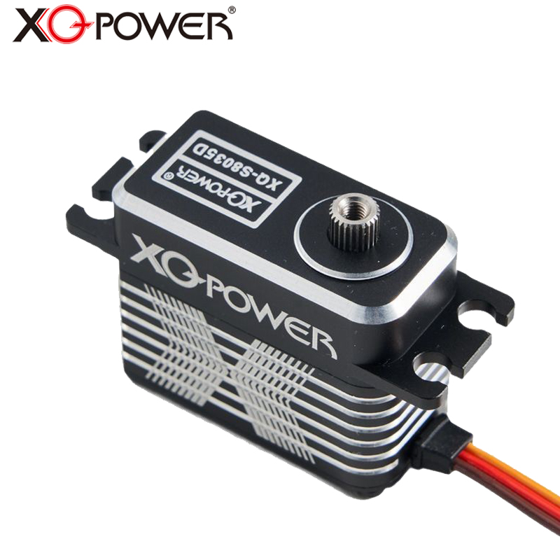 XQ-POWER数码舵机35KG空心杯电机8.4V金属外壳钢齿 固定翼无人机机翼舵机