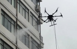 无人机，在湾沚“大洗墙”！