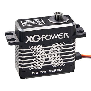 XQ-POWER数码伺服舵机60KG扭力空心杯8.4V钢齿抗冲击高精度 无人机舵机