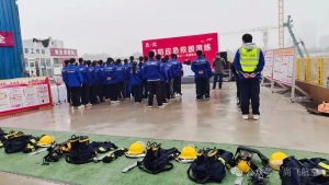 KQ10FF消防无人机助力中铁十四局消防应急演练