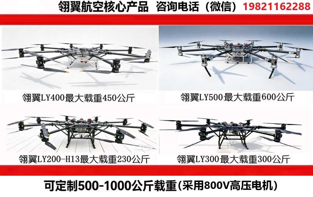 翎翼航空LY500型500-600公斤载重无人机（T-MOTOR A18L动力）