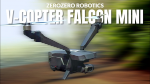 仅用两副旋翼实现34分钟续航：V-Copter Falcon Mini探索双旋翼无人机路线