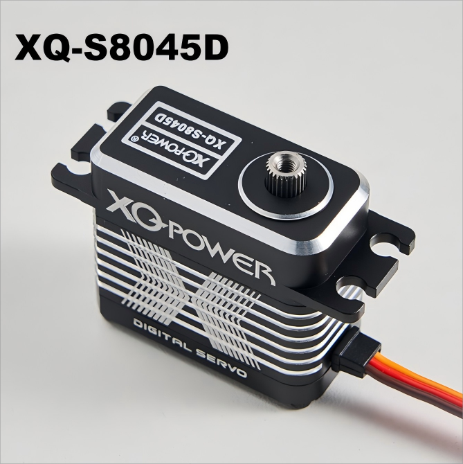 XQ-S8045D高压数码舵机 车船无人机机械臂通用防水金属齿轮空心杯舵机源头厂家