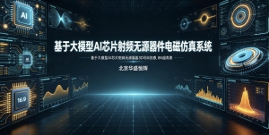基于大模型人工智能AI的芯片射频无源器件电磁仿真系统软件平台