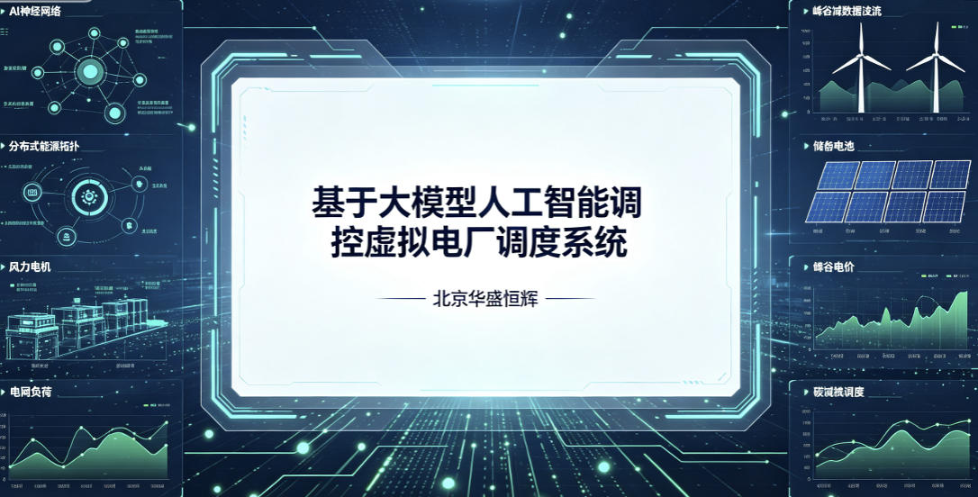 基于大模型人工智能调控虚拟电厂调度系统软件平台